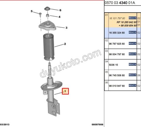 Ön Amortisör C4PC2 P3082