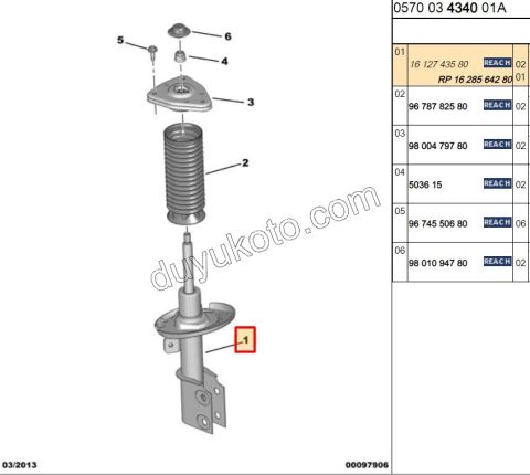 Ön Amortisör C4PC2 P3082