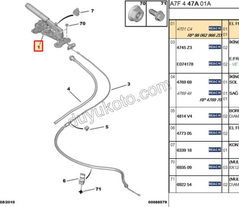 El Fren Kolu P207 P2081 C33 9683407680
