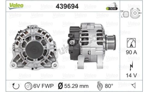 ALTERNATOR Klimalı PRT2 BXR2 DW10 8V