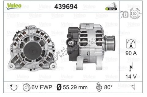 Sarj Dinamosu Alternatör Klimalı PRT2 BXR2 DW10 8V