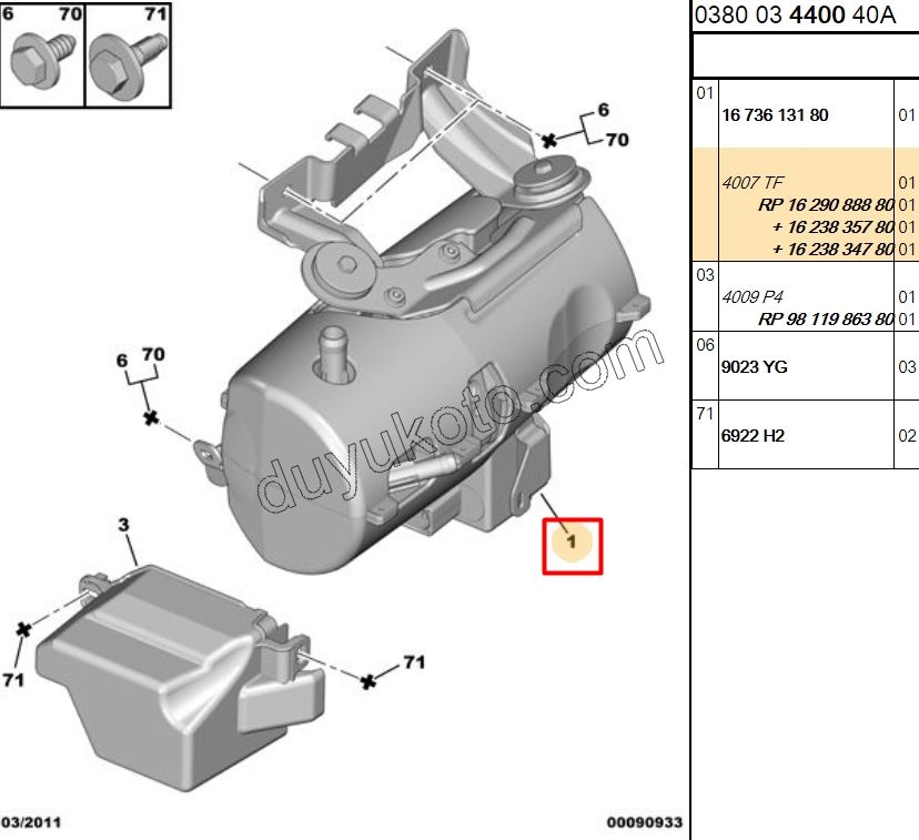 Direksiyon Pompası SCD3 EXP3 DW10 8V