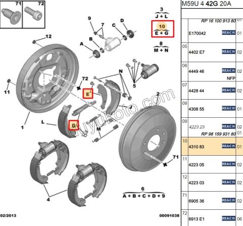 Fren Ayar Cırcırı Arka Tk