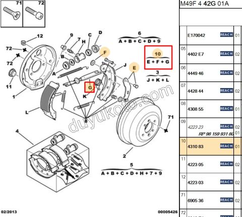 Fren Ayar Cırcırı Arka Tk