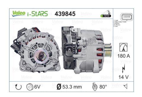 ALTERNATOR S&S 1.6HDİ Euro5 1.6VTi 120HP 12V 180A 9675753680