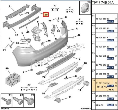 DARBE EMICI ARKA TAMPON P3082