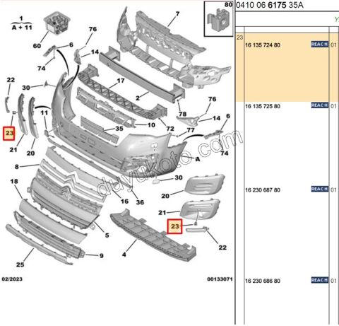 Ön Park Sensörü Çerçeve Takımı PRT3