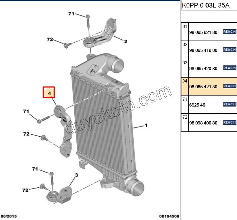AYAK TURBO RADYATOR BAGLANTI UST UZUN EXP4 DW10FD