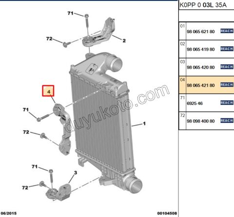 AYAK TURBO RADYATOR BAGLANTI UST UZUN EXP4 DW10FD