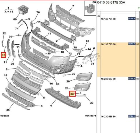 Ön Park Sensörü Çerçeve Takımı PRT3