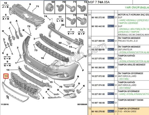 KROM CERCEVE ON PANJUR P301MQ