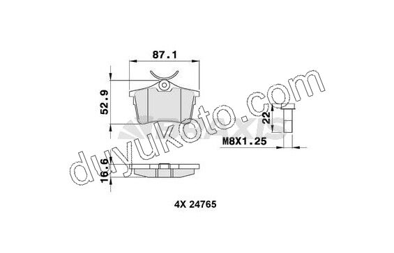 Fren Balatası Arka Tk PRT3 P3081