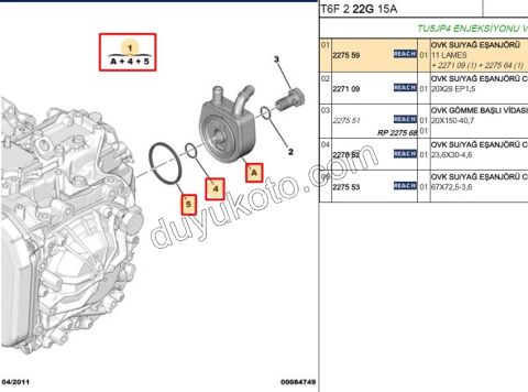 SOGUTUCU YAG AL4 P206 P306 P307 P406 YAMUK BORU INCE