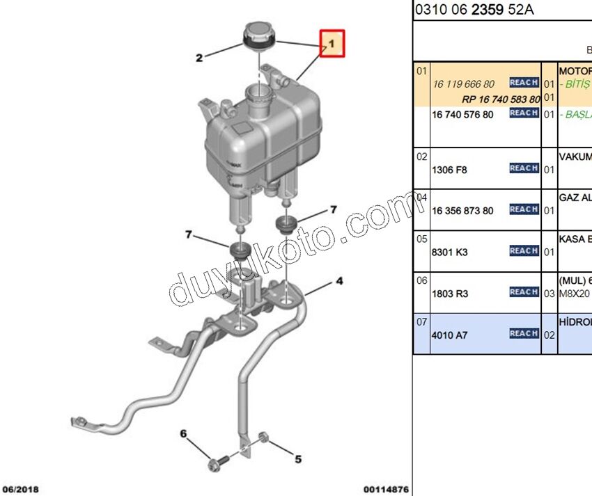 Radyatör Ek Depo BXR3MQ (Kapaklı) DW12R
