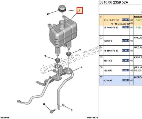 Radyatör Ek Depo BXR3MQ (Kapaklı) DW12R