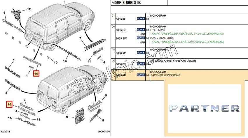 YAZI PARTNER PRT2 KROM