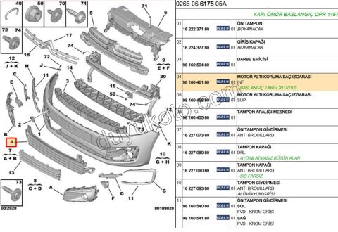 IZGARA ON TAMPON ORTA CELYMQ 2017>