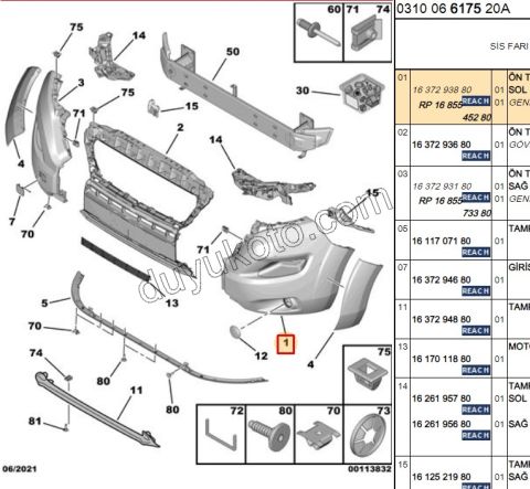 Ön Tampon L BXR3MQ SIS+