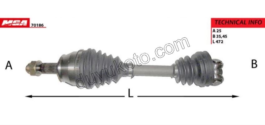 Aks Mili Sol FRN 1.3JTD EURO4 ( YARIM )