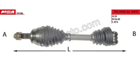 Aks Mili Sol FRN 1.3JTD EURO4 ( YARIM )