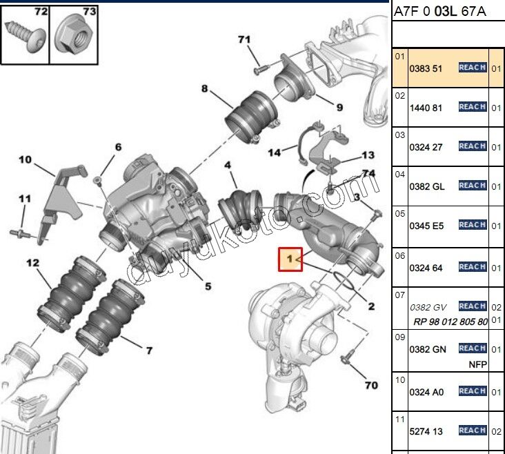 BORU TURBO HAVA KUTUSU 1.6HDİ Euro4 P207