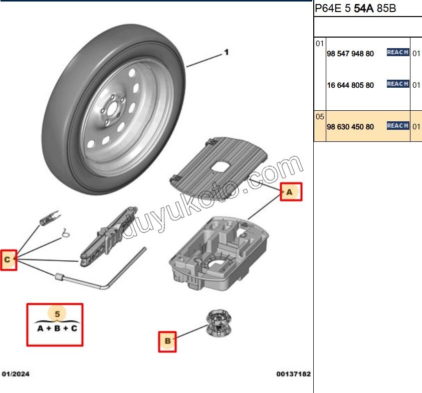 AVADANLIK SETI KUTU+KRIKO+ANAHTAR P3008E