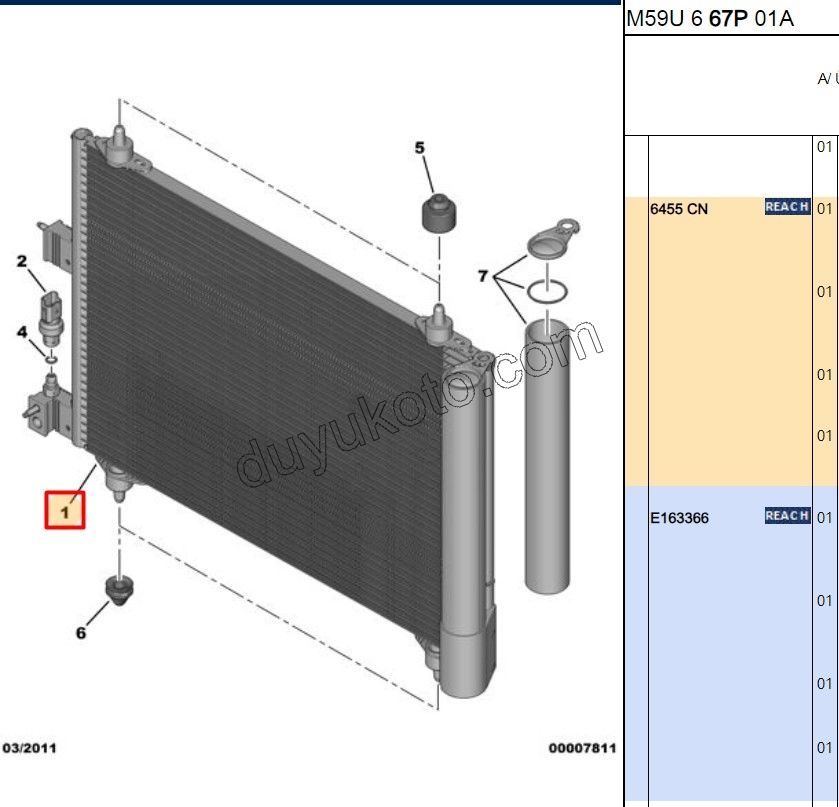 Klima Radyatörü PRT2 1.6HDİ Euro4 XP