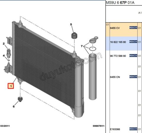 Klima Radyatörü PRT2 1.9D, 98/03
