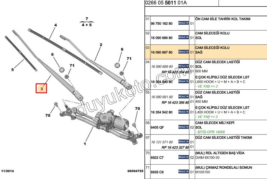 KOL CAM SILGI METAL R P301