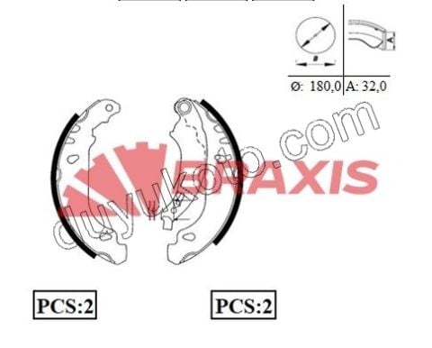 Fren Balatası Arka Tk P206 TU3JP XSR1