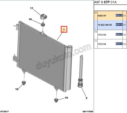 Klima Radyatörü P207 P2081 C32 C4 CCT