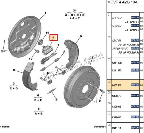 Arka Teker Fren Silindiri Sağ/Sol PBP