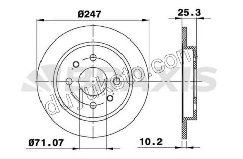 Fren Diski Arka Tk P106 P206 P306 XS2