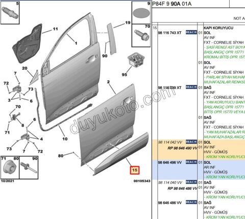 CITA SUS KAPI ON L P30082 P50082 KROM+