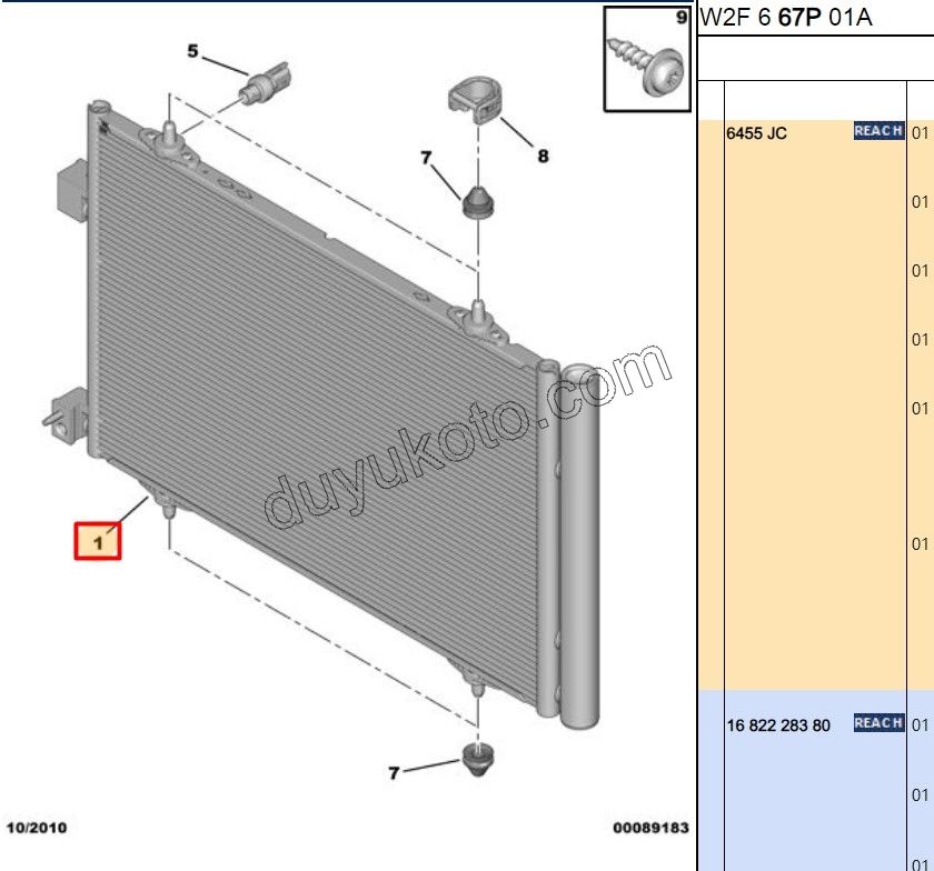 Klima Radyatörü P5081 C53 1.6HDİ Euro5 1.6VTi 120HP