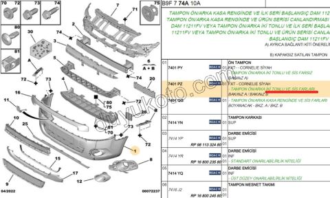 Ön Tampon PRT3 SIS+ KARLIK+