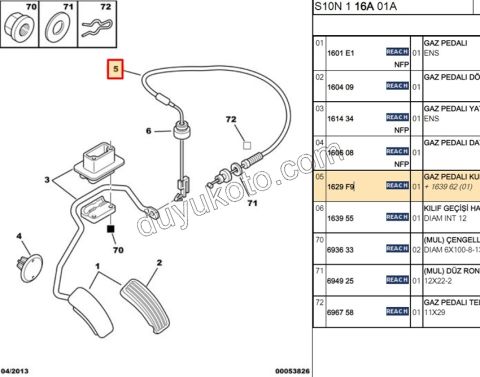 Gaz Teli P106 KIT TU5JP + 1639.62