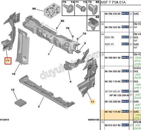 BAGALIT ON PANEL HAVA YONLENDIRME R P301MQ