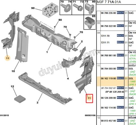 BAGALIT ON PANEL HAVA YONLENDIRME L P301MQ