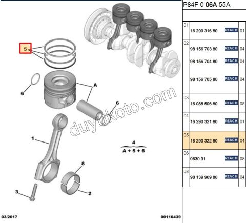 SEGMAN TK STD X 4AD 1.5HDİ Euro6 1.5HDİ Euro6 CF
