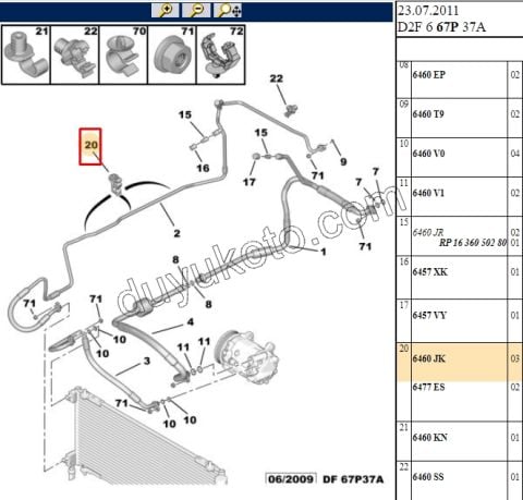 AGRAF KLIMA HORTUM TUTUCU 2LI BYK P407