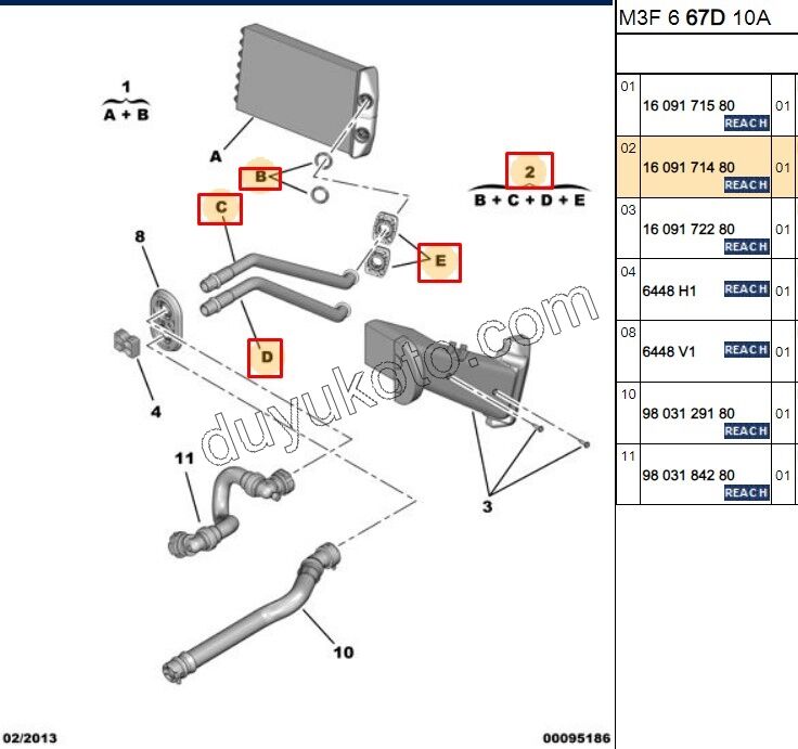 BORU KALORFIFER TK 2LI P301 DV6 EB EC5 KELEPCE+ ORING+