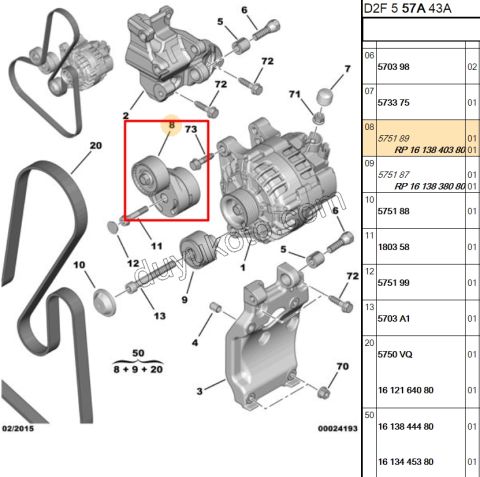 KUTUK RULMAN ALTER 1.4HDİ/1.6HDİ Euro4