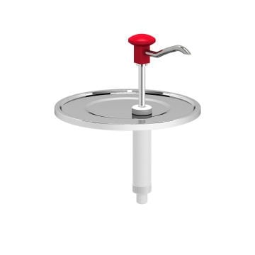 Basmalı Sos Pompa Ünitesi, 9-10 L Kovalar İle Uyumlu (Ø265mm) * Desenli Kapak