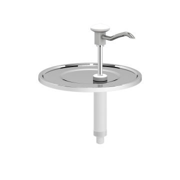 Basmalı Sos Pompa Ünitesi, 9-10 L Kovalar İle Uyumlu (Ø265mm) * Desenli Kapak
