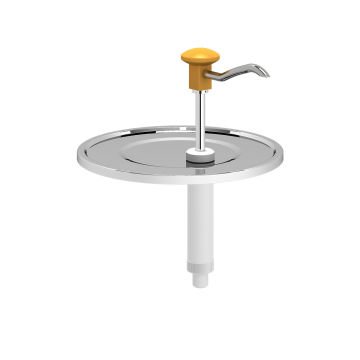 Basmalı Sos Pompa Ünitesi, 9-10 L Kovalar İle Uyumlu (Ø265mm) * Desenli Kapak
