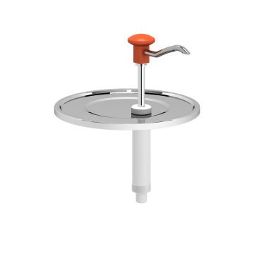 Basmalı Sos Pompa Ünitesi, 9-10 L Kovalar İle Uyumlu (Ø265mm) * Desenli Kapak
