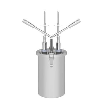 Çift Kollu Sos Pompasi, Çift Enjekte Dolum İğneli, Paslanmaz Çelik Hazne, 4,5 L