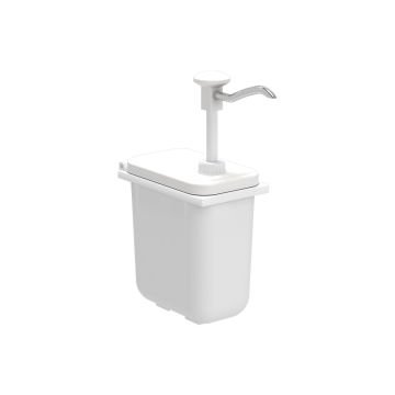 Plastik / Basmalı Sos Pompası, Sos Kabı 1,9 L