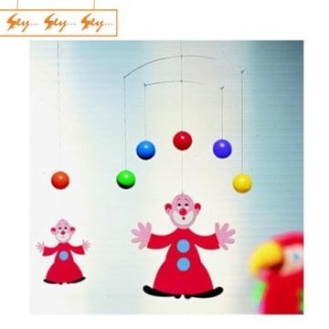 Flensted Mobiles - Jugglers - Palyaço Tasarımlı Dekoratif Tavan Süsü